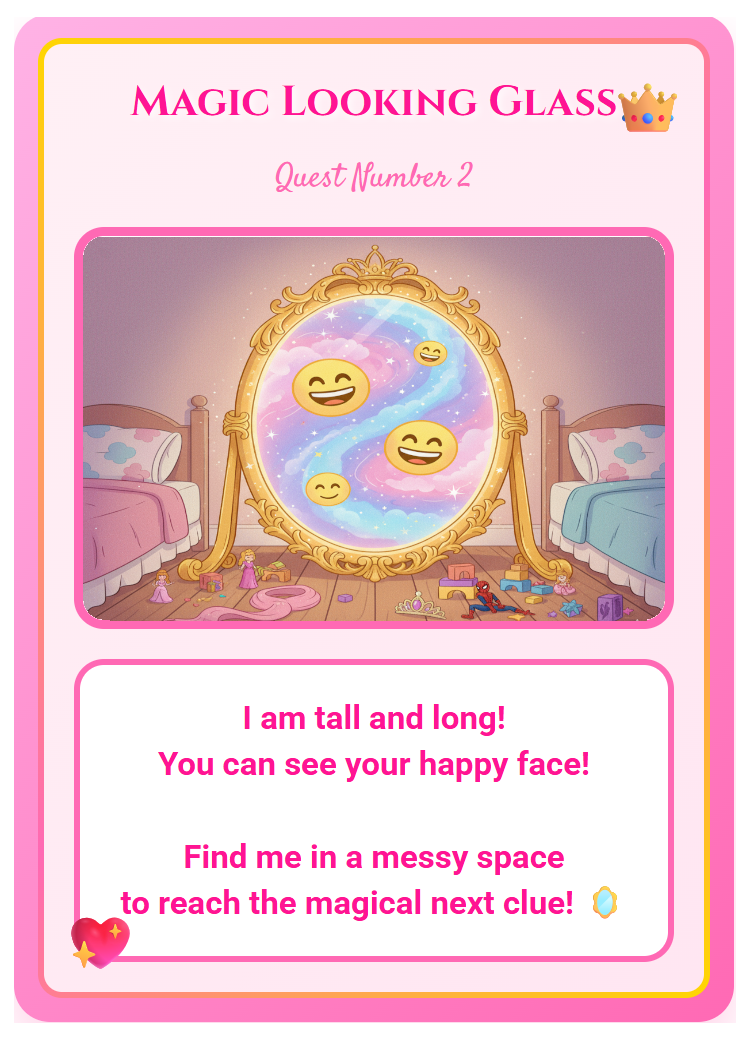 Hana's Princess Quest Card